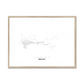 All roads lead to Bratsk (Russian Federation) Fine Art Map Print
