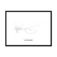 All roads lead to Chelyabinsk (Russian Federation) Fine Art Map Print