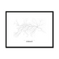 All roads lead to Cherkasy (Ukraine) Fine Art Map Print