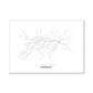 All roads lead to Cherkasy (Ukraine) Fine Art Map Print