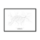 All roads lead to Chernihiv (Ukraine) Fine Art Map Print