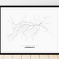 All roads lead to Chernihiv (Ukraine) Fine Art Map Print