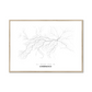 All roads lead to Chernihiv (Ukraine) Fine Art Map Print