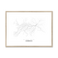 All roads lead to Chernihiv (Ukraine) Fine Art Map Print