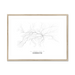 All roads lead to Chernivtsi (Ukraine) Fine Art Map Print