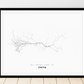 All roads lead to Chita (Russian Federation) Fine Art Map Print