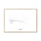 All roads lead to Chita (Russian Federation) Fine Art Map Print