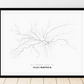 All roads lead to Cluj-Napoca (Romania) Fine Art Map Print