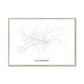All roads lead to Cluj-Napoca (Romania) Fine Art Map Print