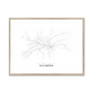 All roads lead to Cluj-Napoca (Romania) Fine Art Map Print
