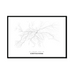 All roads lead to Częstochowa (Poland) Fine Art Map Print