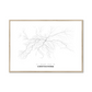 All roads lead to Częstochowa (Poland) Fine Art Map Print