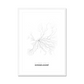 All roads lead to Düsseldorf (Germany) Fine Art Map Print