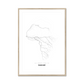 All roads lead to Dakar (Senegal) Fine Art Map Print
