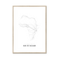 All roads lead to Dar es Salaam (Tanzania) Fine Art Map Print