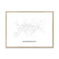 All roads lead to Dniprodzerzhyns’k (Ukraine) Fine Art Map Print