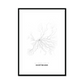 All roads lead to Dortmund (Germany) Fine Art Map Print