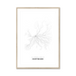 All roads lead to Dortmund (Germany) Fine Art Map Print