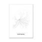 All roads lead to Dortmund (Germany) Fine Art Map Print