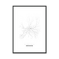 All roads lead to Dresden (Germany) Fine Art Map Print