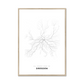 All roads lead to Dresden (Germany) Fine Art Map Print