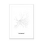 All roads lead to Duisburg (Germany) Fine Art Map Print