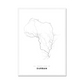 All roads lead to Durban (South Africa) Fine Art Map Print
