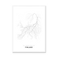 All roads lead to Finland Fine Art Map Print