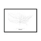 All roads lead to Frisco (United States of America) Fine Art Map Print