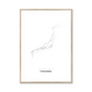All roads lead to Fukuoka (Japan) Fine Art Map Print