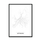 All roads lead to Göteborg (Sweden) Fine Art Map Print