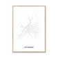 All roads lead to Göteborg (Sweden) Fine Art Map Print