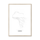 All roads lead to Gambia Fine Art Map Print