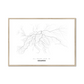 All roads lead to Gdańsk (Poland) Fine Art Map Print