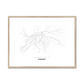 All roads lead to Gdańsk (Poland) Fine Art Map Print