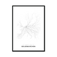 All roads lead to Gelsenkirchen (Germany) Fine Art Map Print