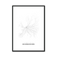 All roads lead to Gelsenkirchen (Germany) Fine Art Map Print