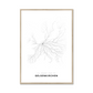 All roads lead to Gelsenkirchen (Germany) Fine Art Map Print