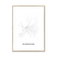 All roads lead to Gelsenkirchen (Germany) Fine Art Map Print