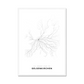 All roads lead to Gelsenkirchen (Germany) Fine Art Map Print