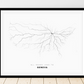 All roads lead to Geneva (United States of America) Fine Art Map Print