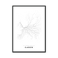 All roads lead to Glasgow (United Kingdom of Great Britain and Northern Ireland) Fine Art Map Print