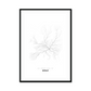 All roads lead to Graz (Austria) Fine Art Map Print