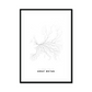All roads lead to Great Britan Fine Art Map Print