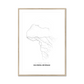 All roads lead to Guinea-Bissau Fine Art Map Print