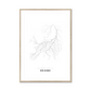 All roads lead to Helsinki (Finland) Fine Art Map Print