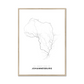 All roads lead to Johannesburg (South Africa) Fine Art Map Print