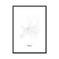 All roads lead to Köln (Germany) Fine Art Map Print