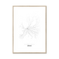 All roads lead to Köln (Germany) Fine Art Map Print