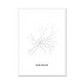 All roads lead to Karlsruhe (Germany) Fine Art Map Print